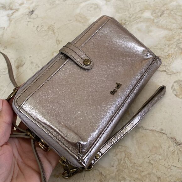 NWOT The Sak Redwood 3-In-1 Leather Phone Wallet Crossbody Clutch Purse - Picture 3 of 13